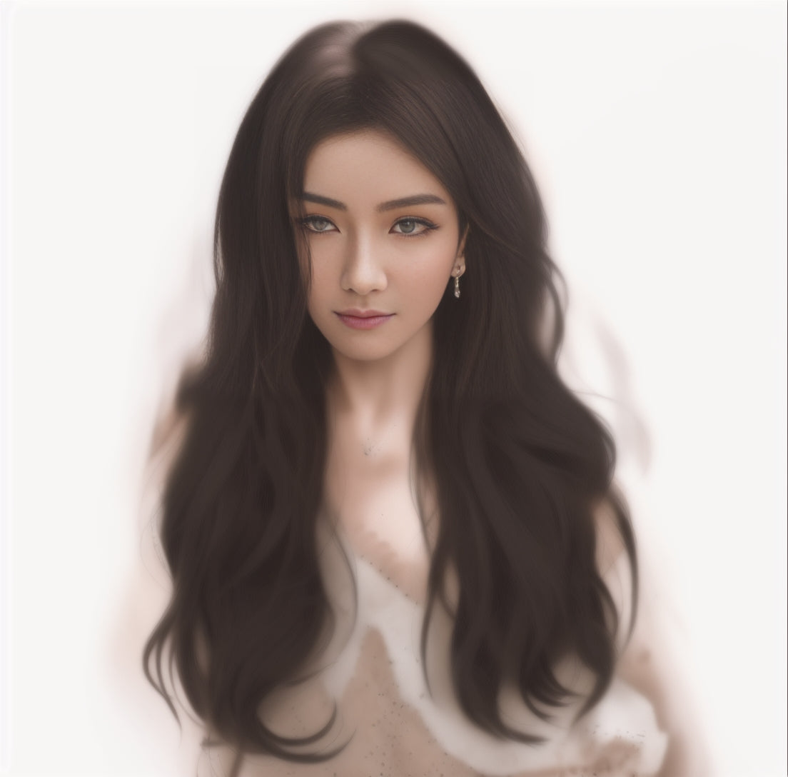 A whole lot of wavy hair