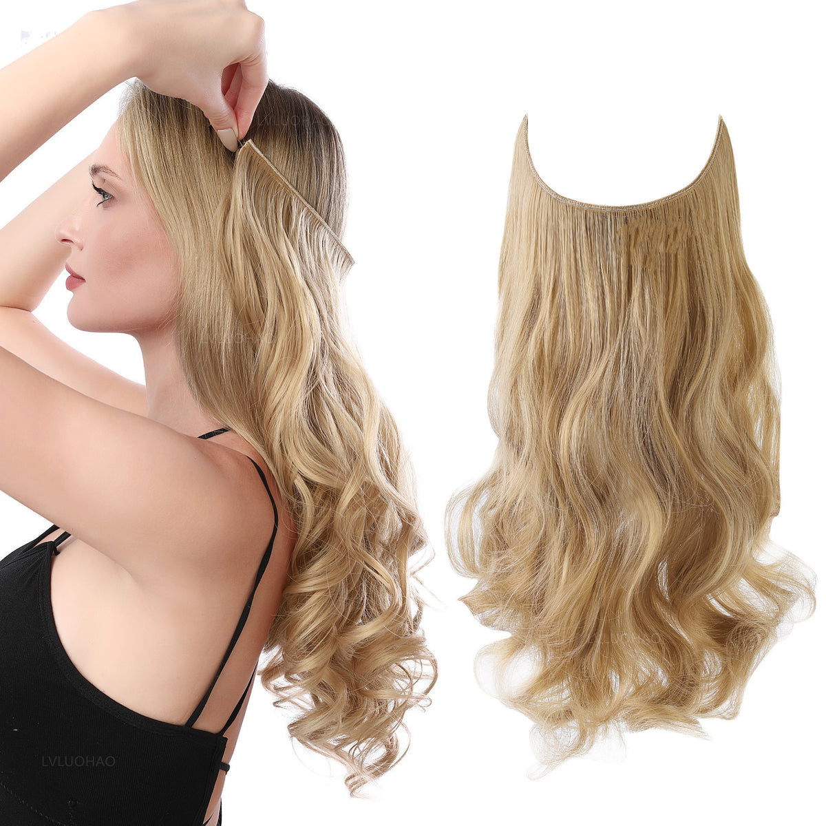 fishnet hair curtain