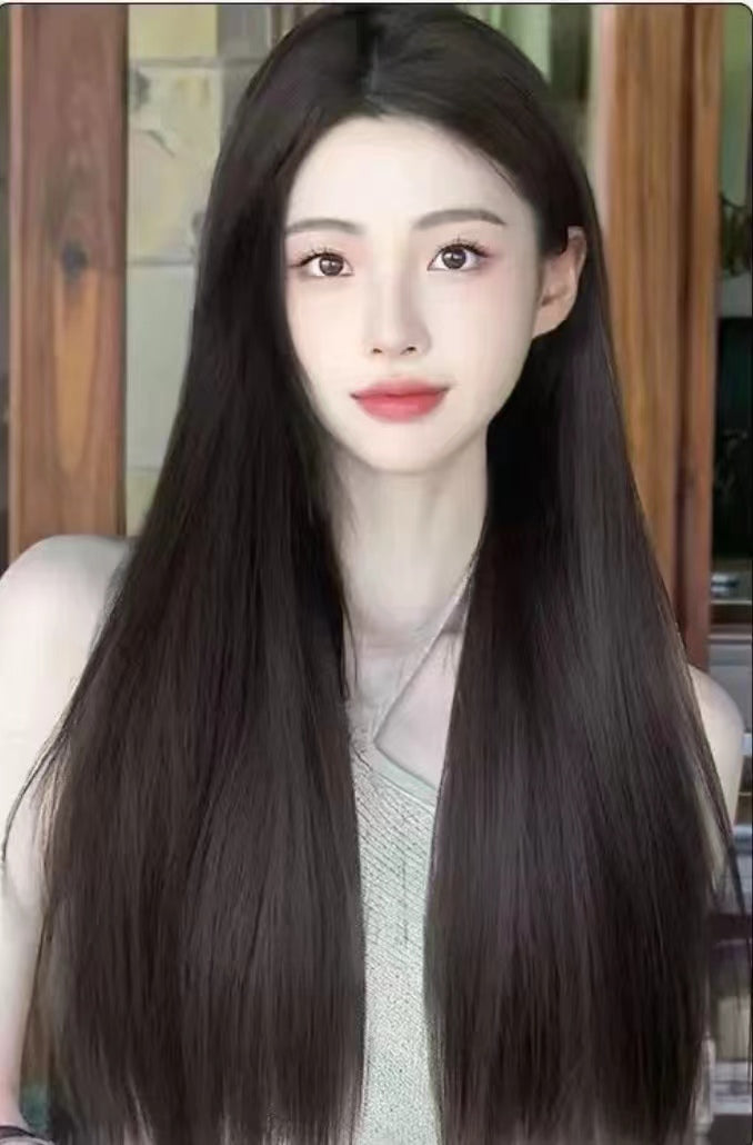 Long straight hair