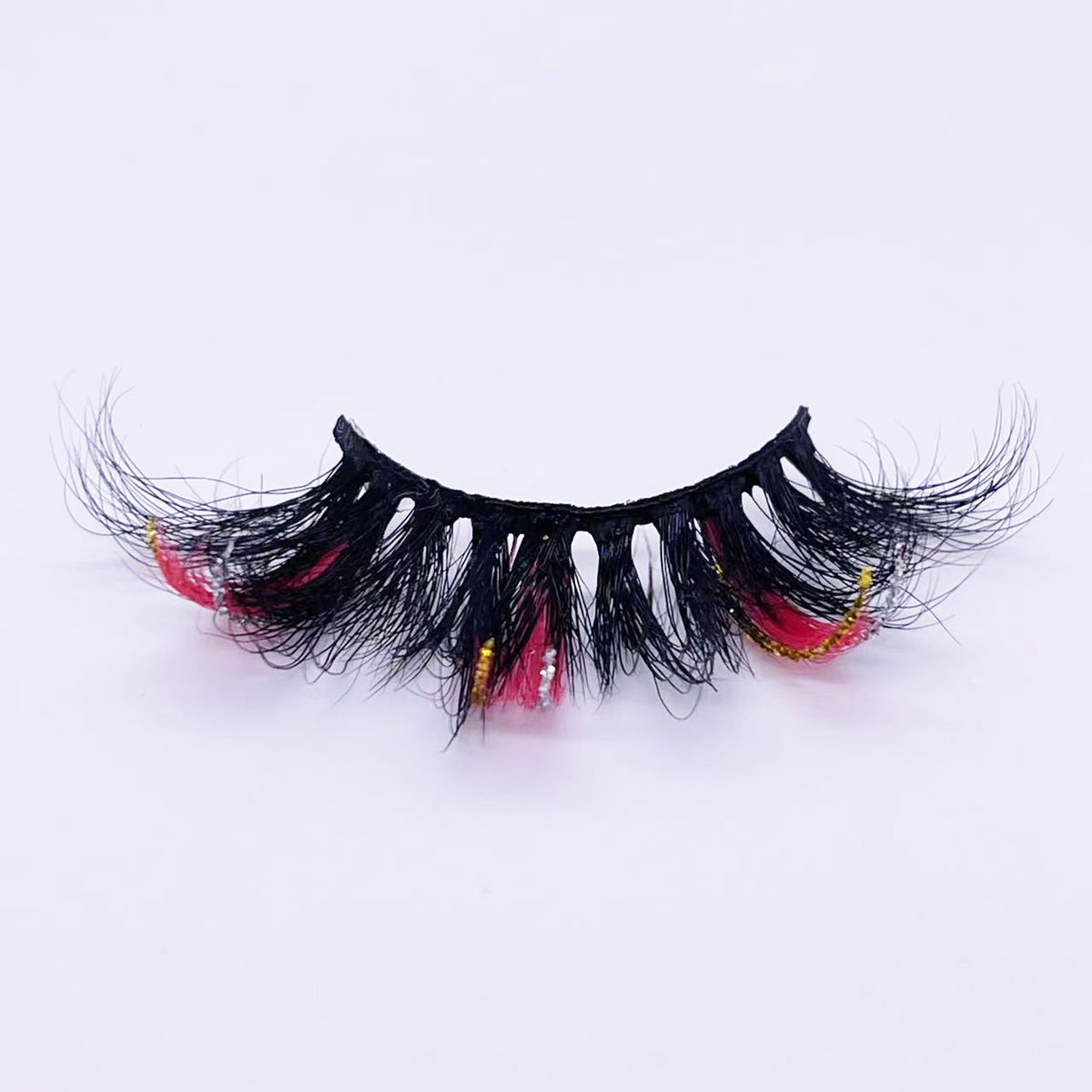 25mm mink lashes with color --- GCA1732