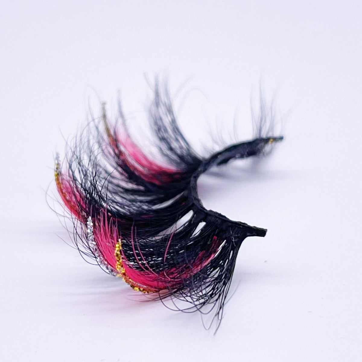 25mm mink lashes with color --- GCA1732