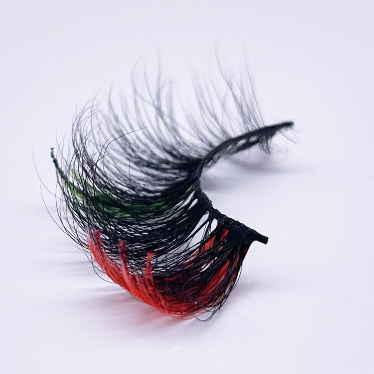 25mm mink lashes with color --- GCA1736