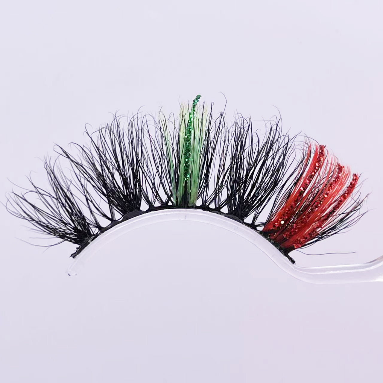 25mm mink lashes with color --- GCA1736