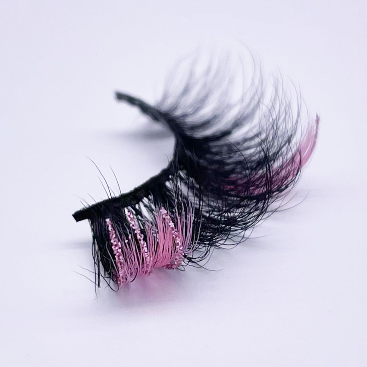 25mm mink lashes with color --- GCA1737