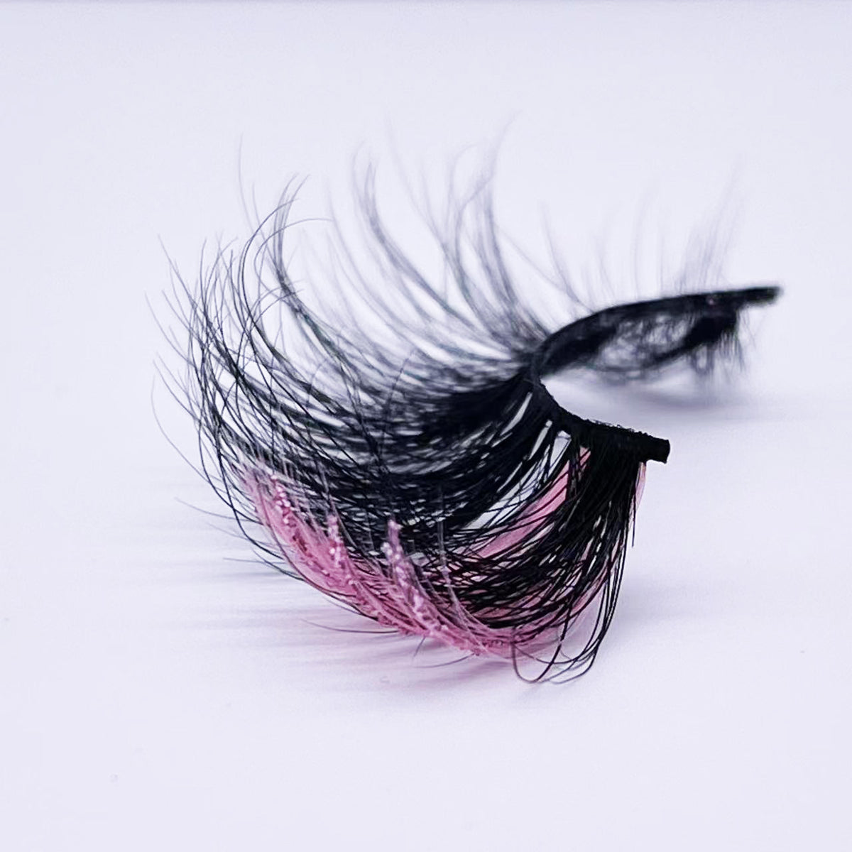 25mm mink lashes with color --- GCA1738