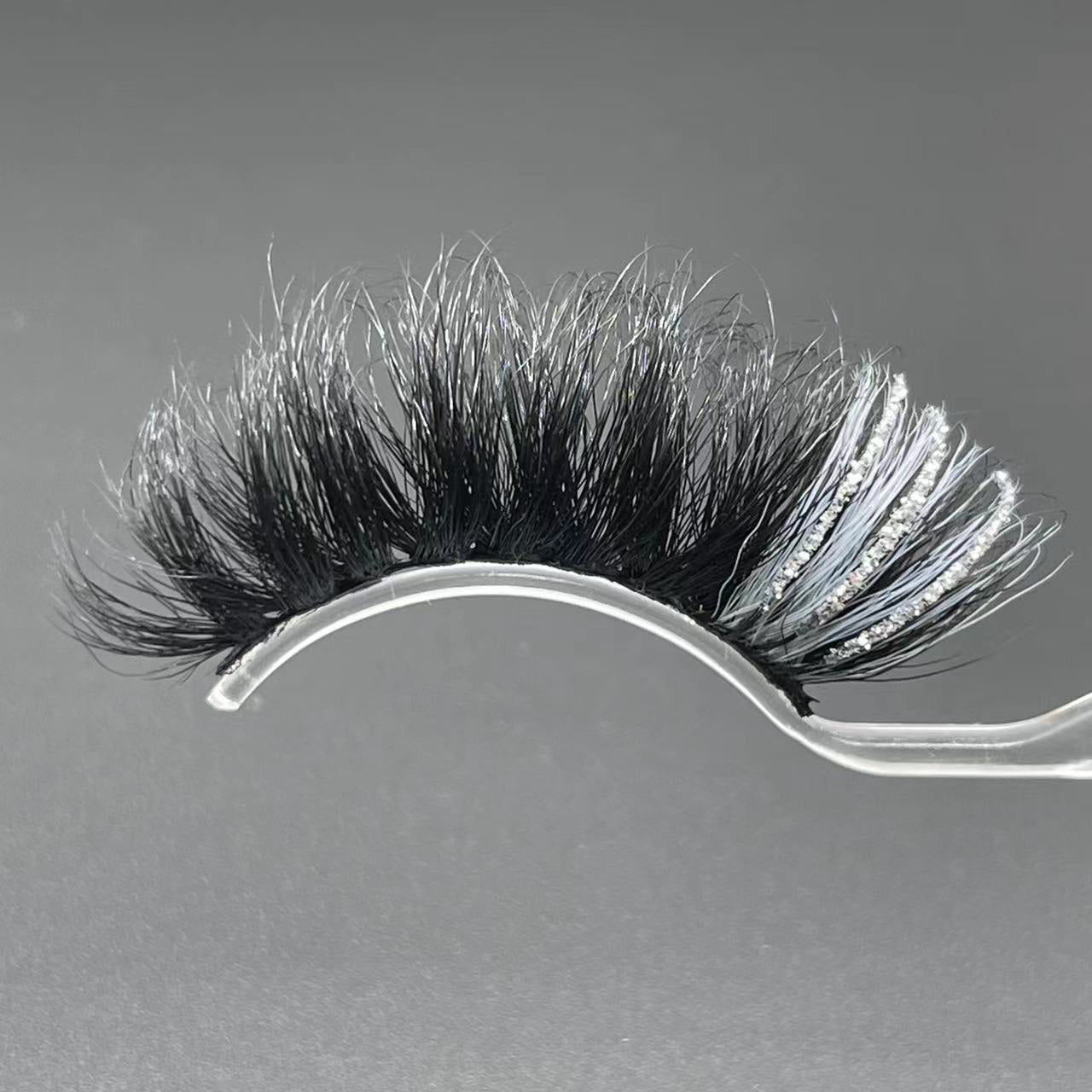 25mm mink lashes with color --- GCA1739