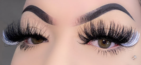 25mm mink lashes with color --- GCA1739