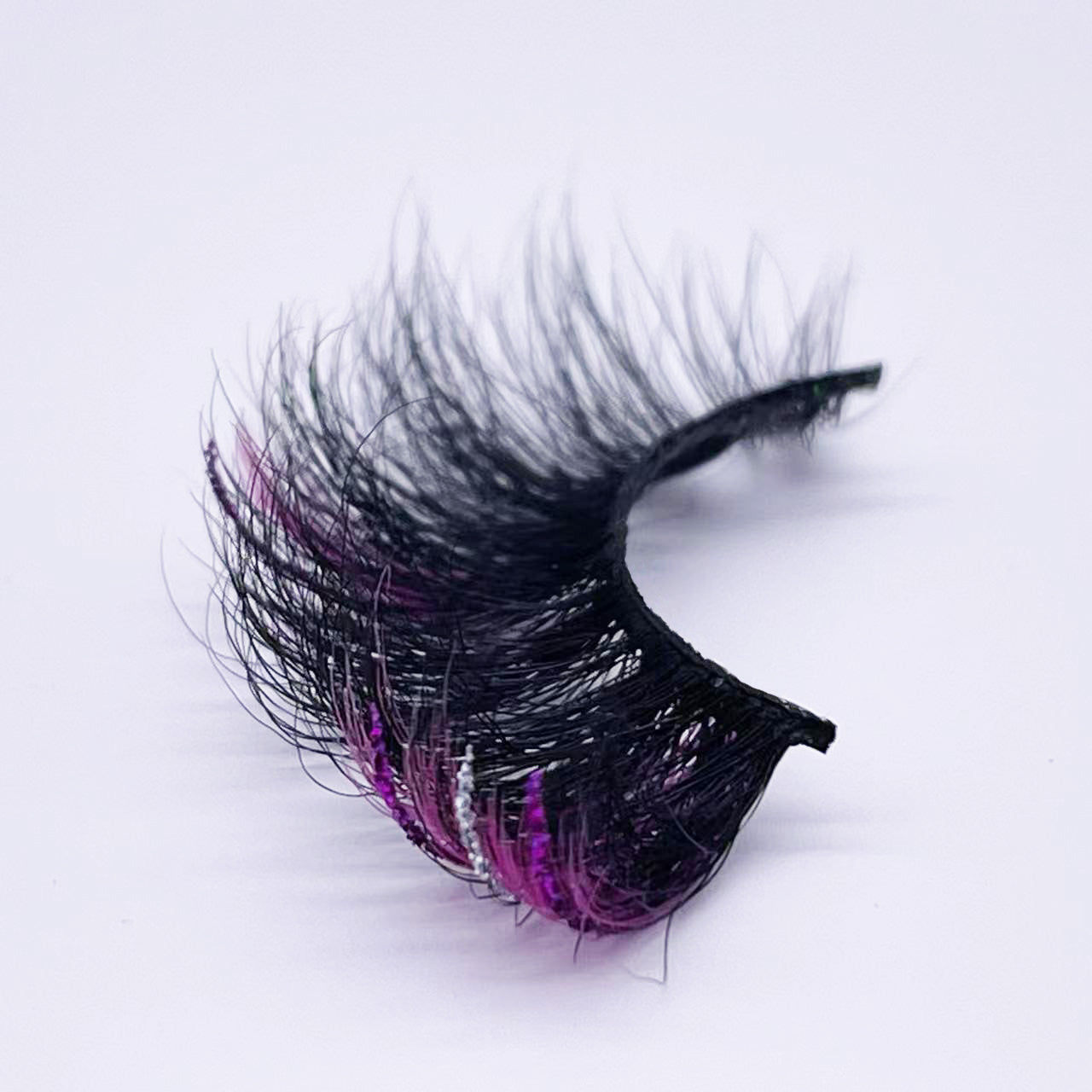 25mm mink lashes with color --- GCA1744