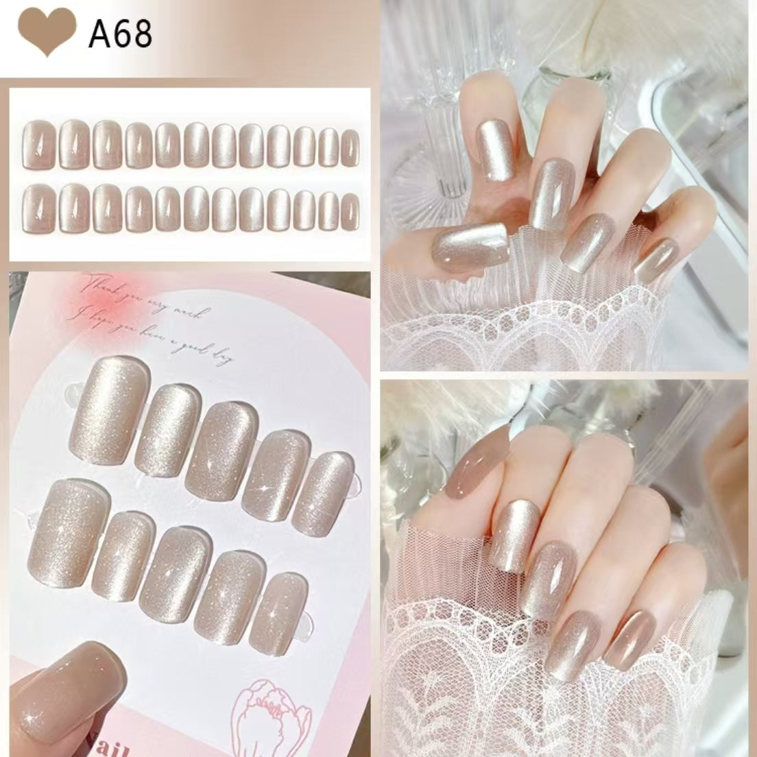 Wearing nail art---Pretty Woman model