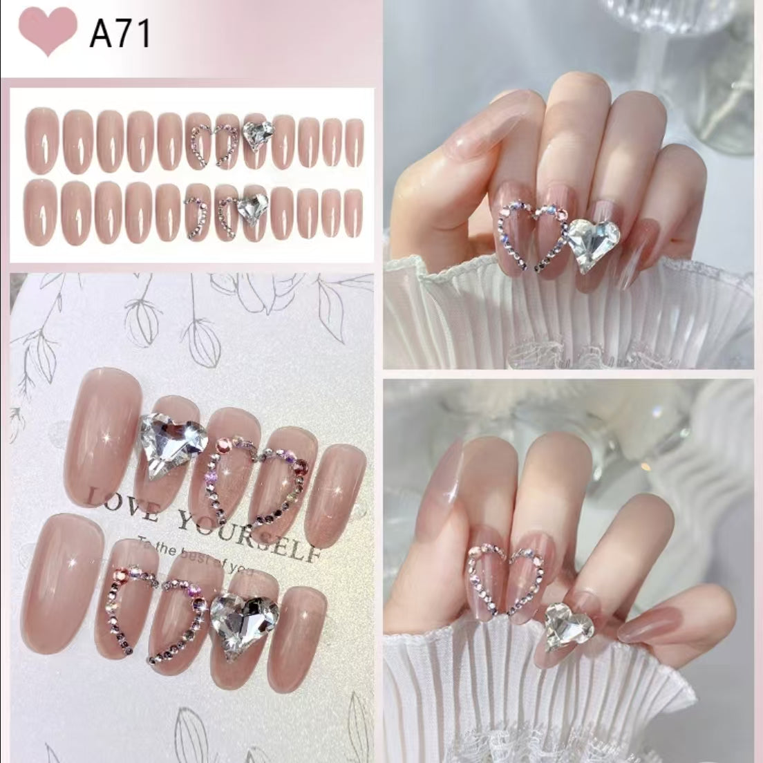 Wearing nail art---Pretty Woman model