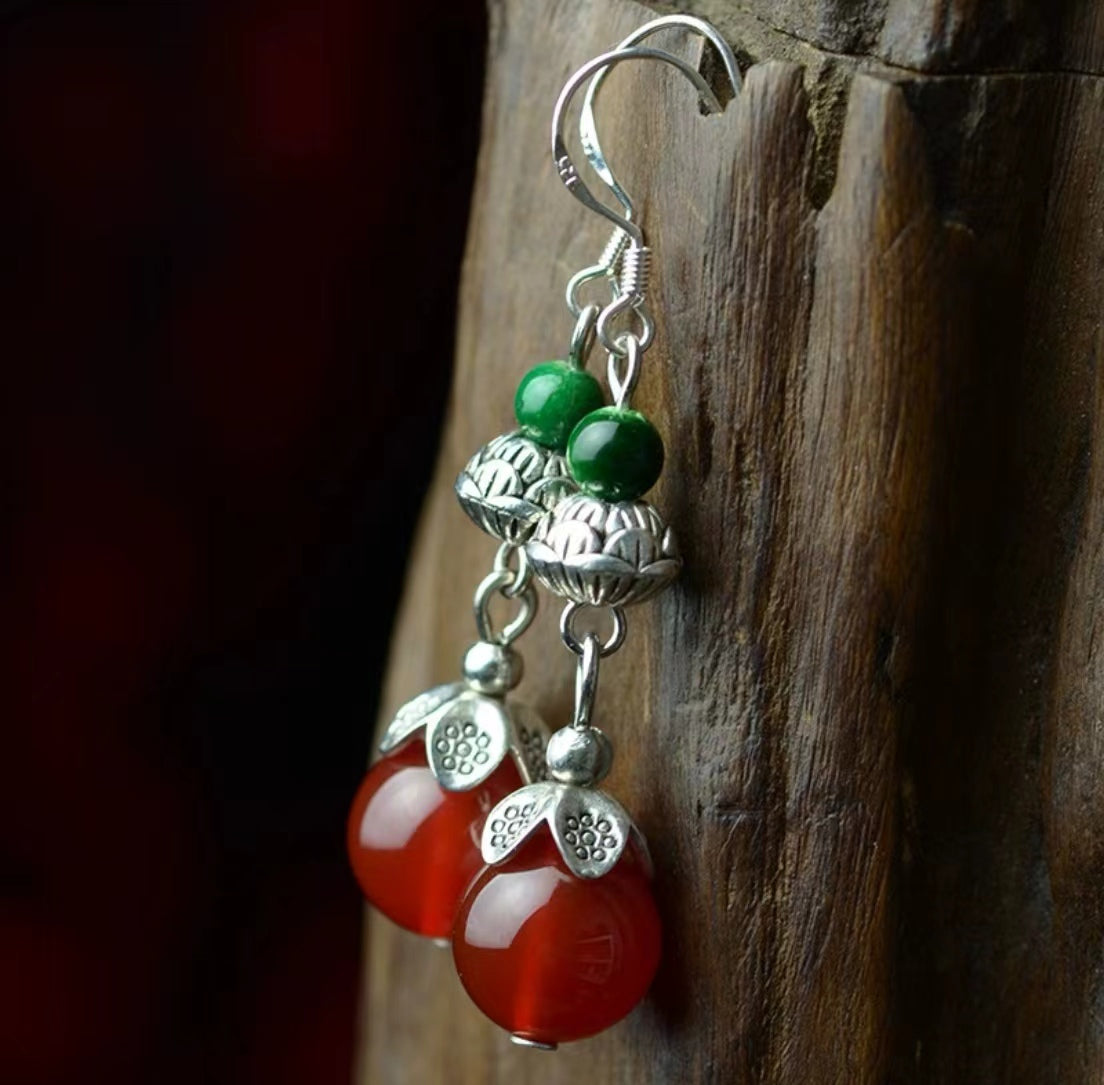 Chinese Style Agate Flower