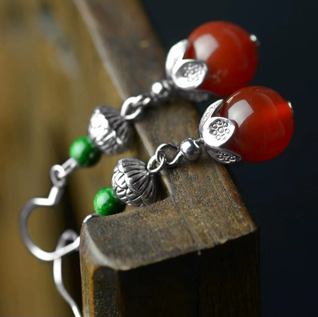 Chinese Style Agate Flower