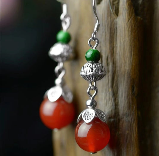 Chinese Style Agate Flower