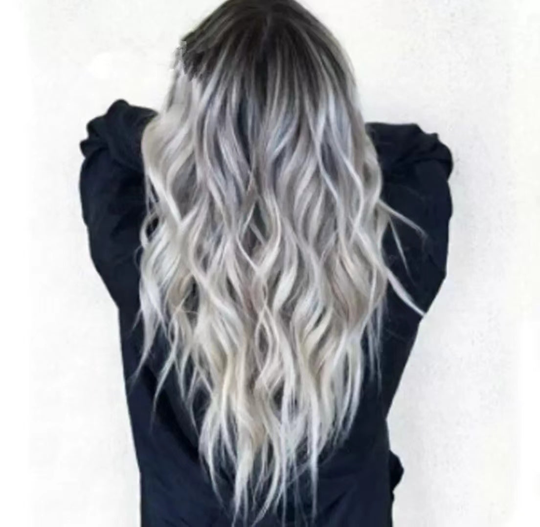 Long curly hair