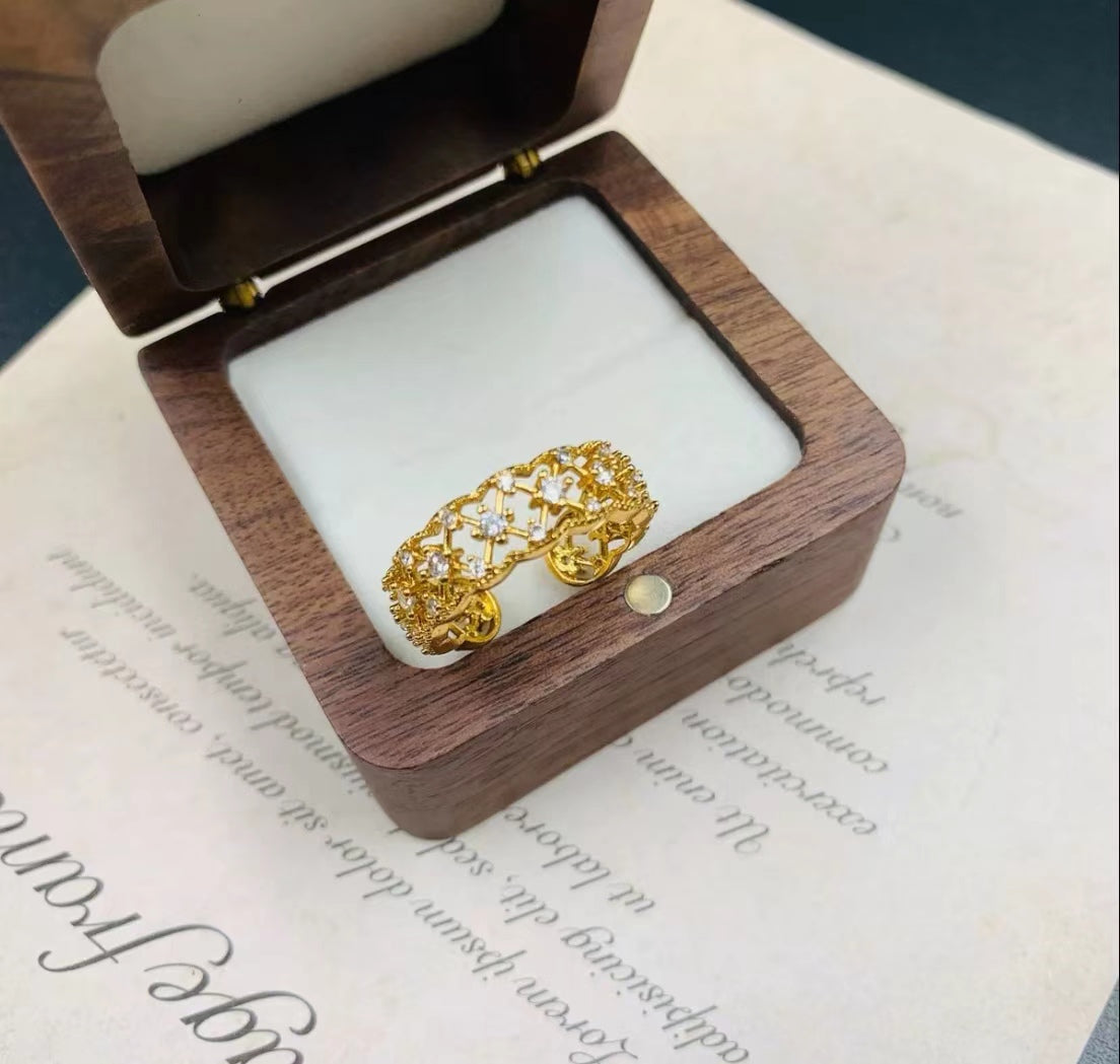 Antique Zirconia Skeleton Ring