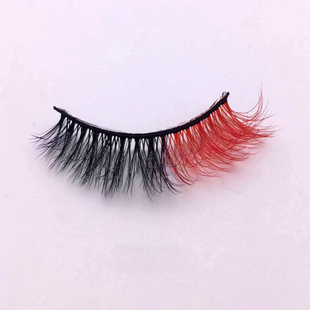 Neuer Make-up-Trend Bunte Wimpern 15mm 20mm