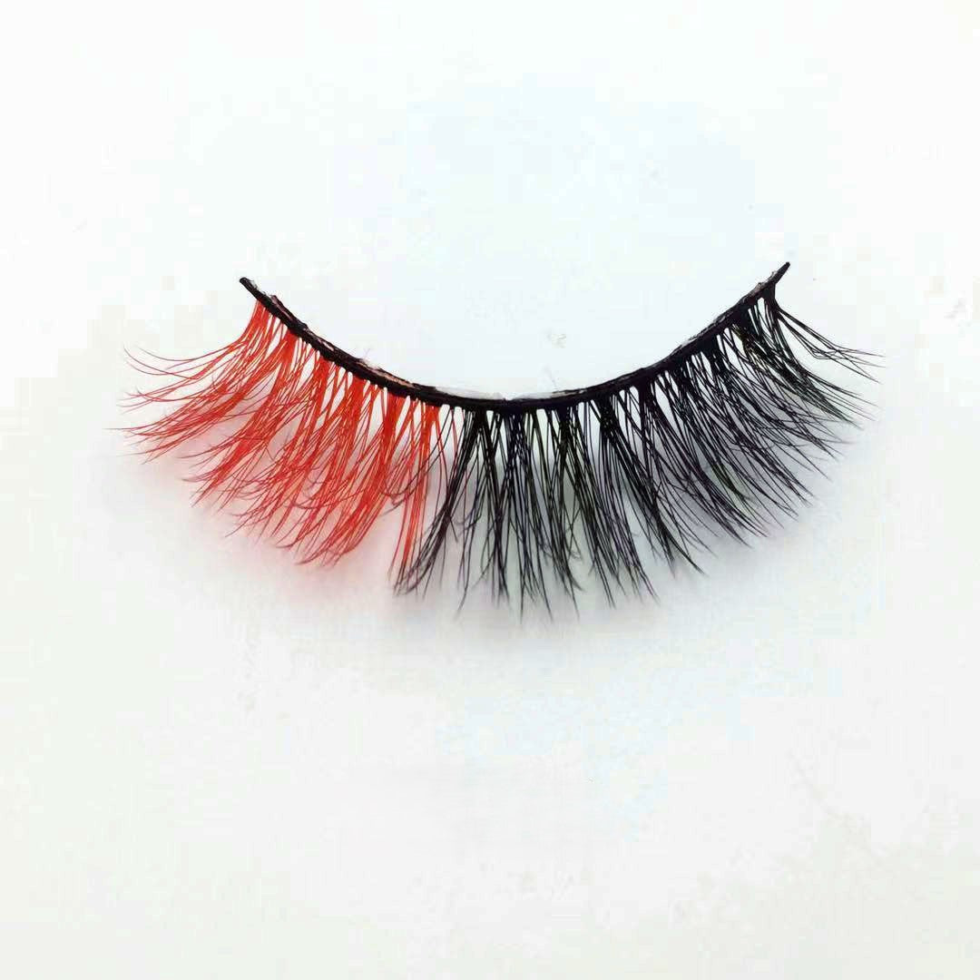 Neuer Make-up-Trend Bunte Wimpern 15mm 20mm