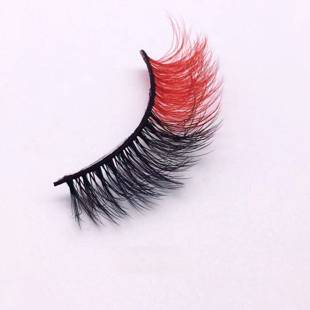 Neuer Make-up-Trend Bunte Wimpern 15mm 20mm