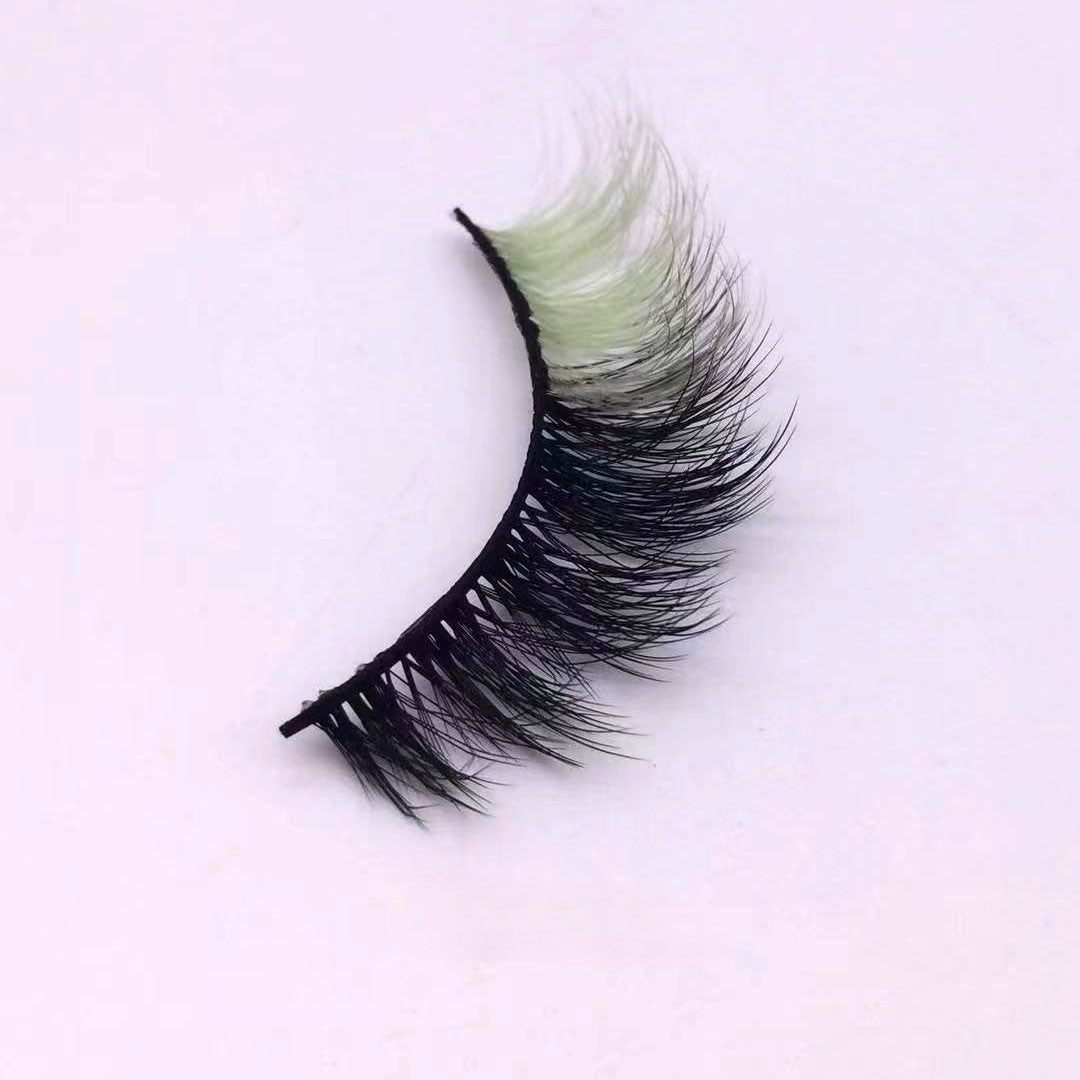 Neuer Make-up-Trend Bunte Wimpern 15mm 20mm
