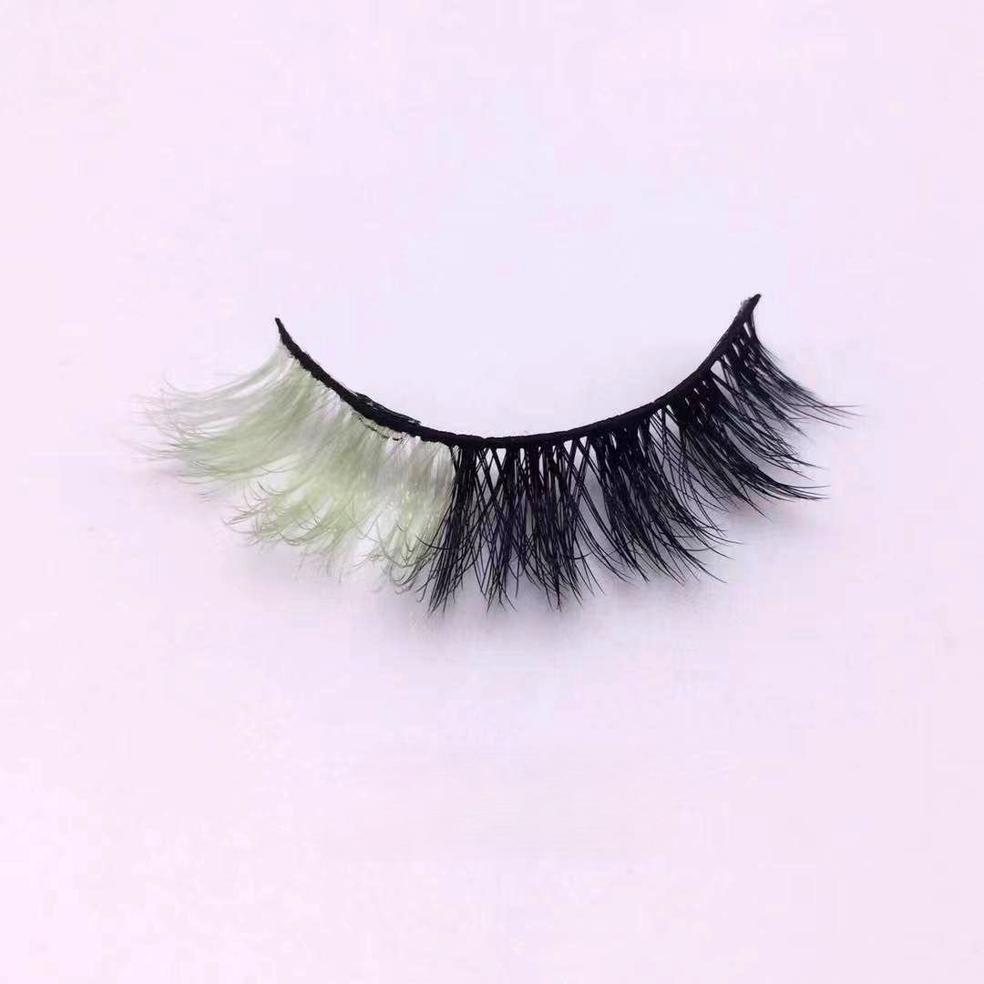 Neuer Make-up-Trend Bunte Wimpern 15mm 20mm