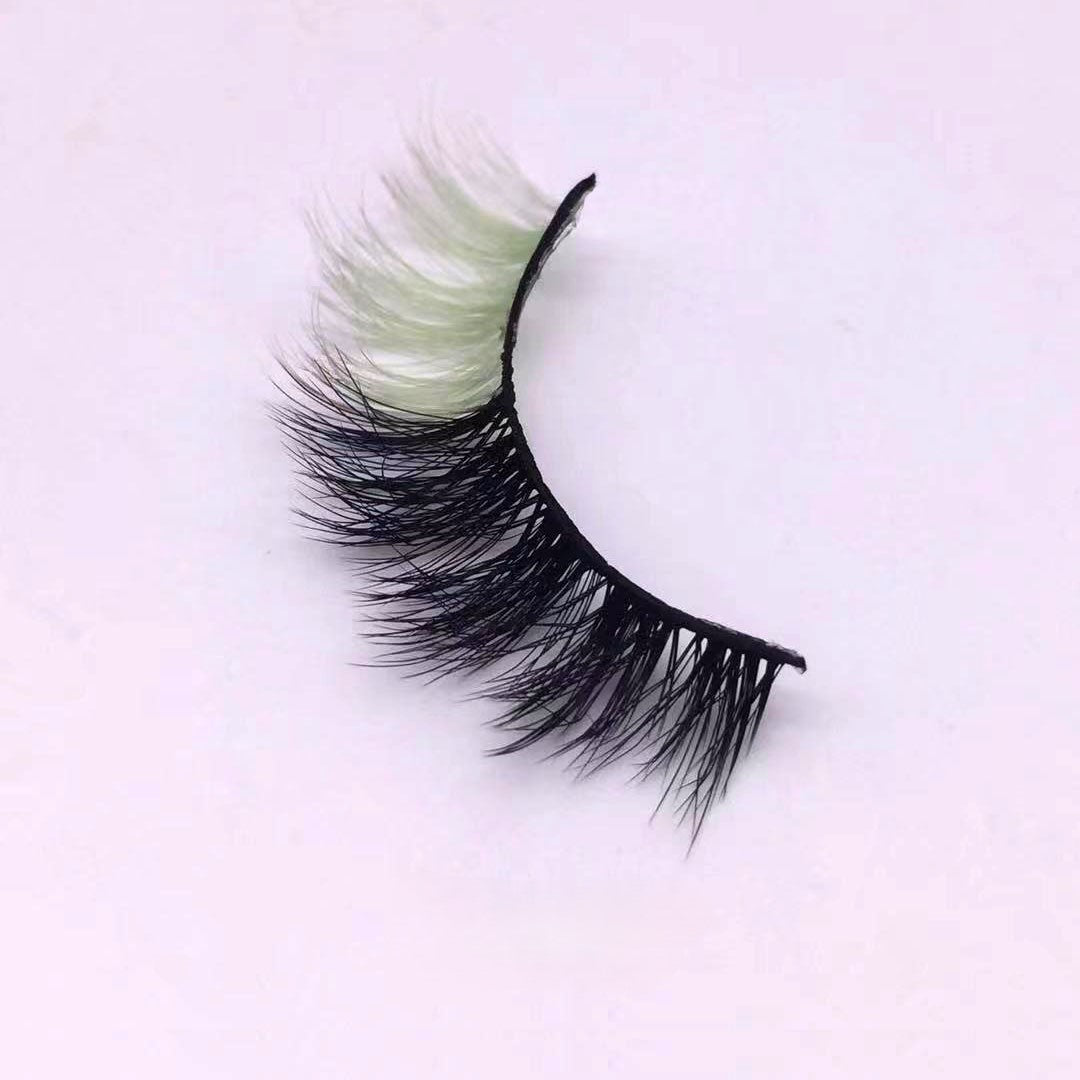 Neuer Make-up-Trend Bunte Wimpern 15mm 20mm