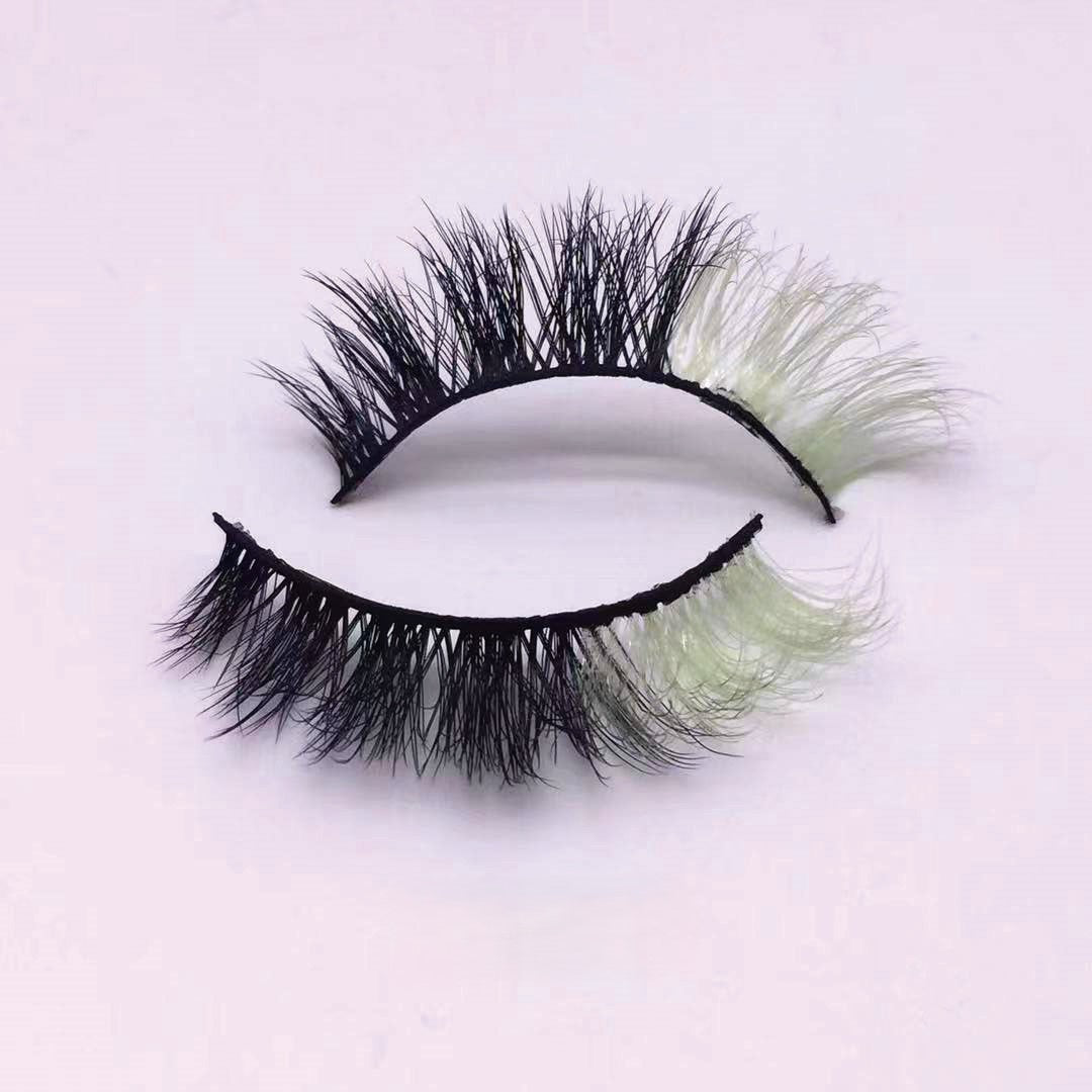Neuer Make-up-Trend Bunte Wimpern 15mm 20mm