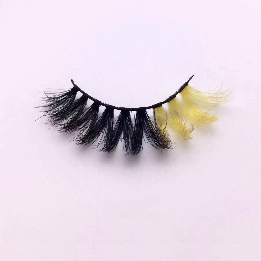 Nouvelle tendance de maquillage cils colorés 15 mm 20 mm