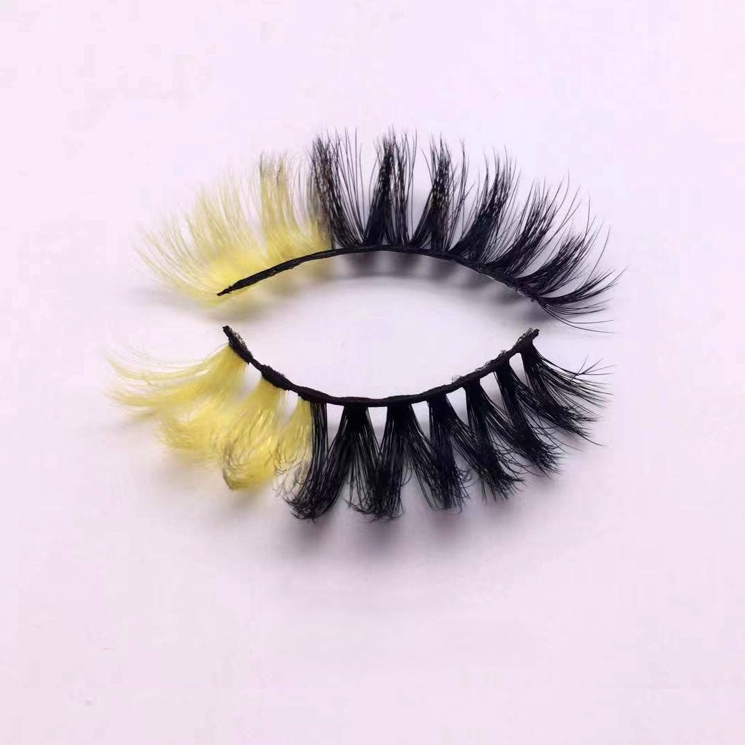 Nouvelle tendance de maquillage cils colorés 15 mm 20 mm