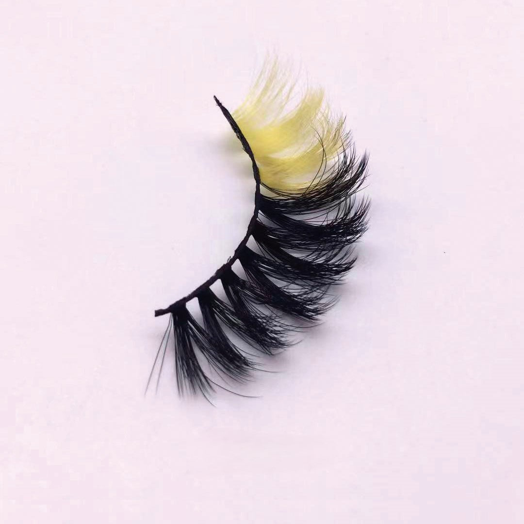 Nouvelle tendance de maquillage cils colorés 15 mm 20 mm