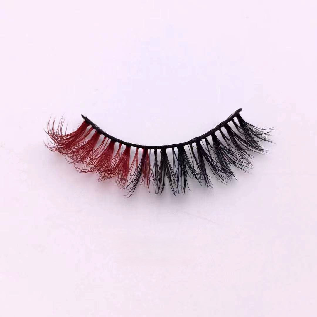 Neuer Make-up-Trend Bunte Wimpern 15mm 20mm