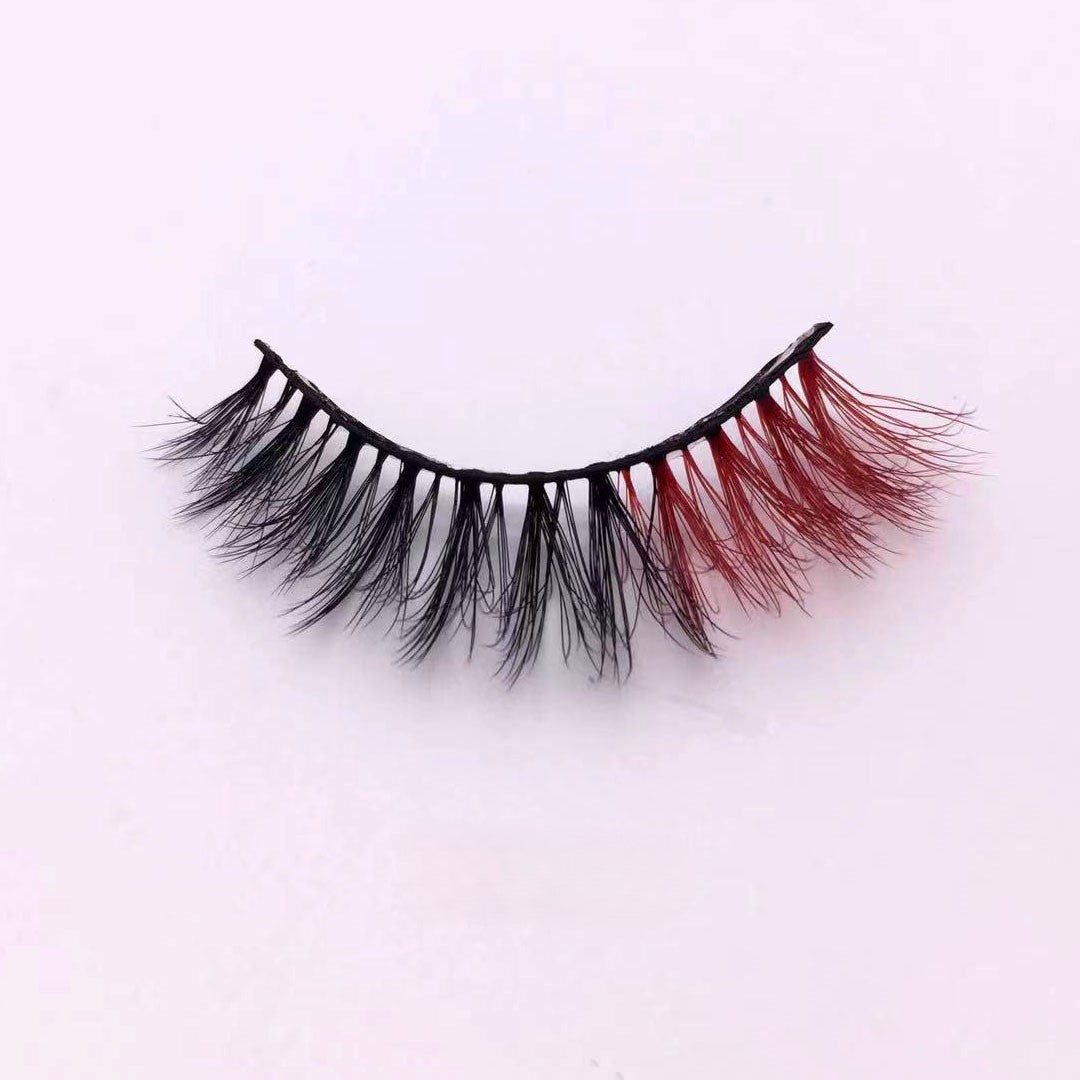 Neuer Make-up-Trend Bunte Wimpern 15mm 20mm