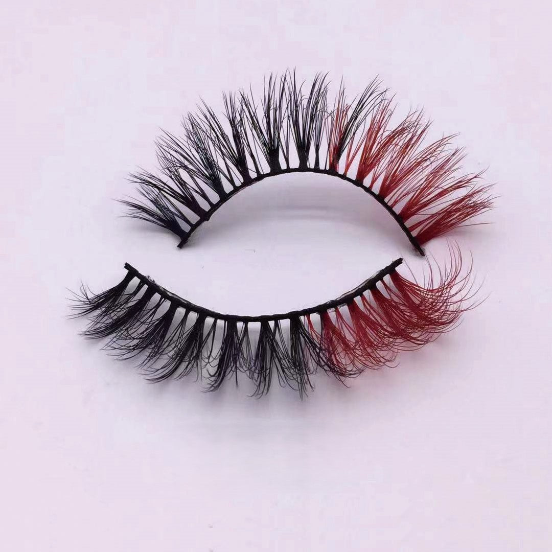 Neuer Make-up-Trend Bunte Wimpern 15mm 20mm