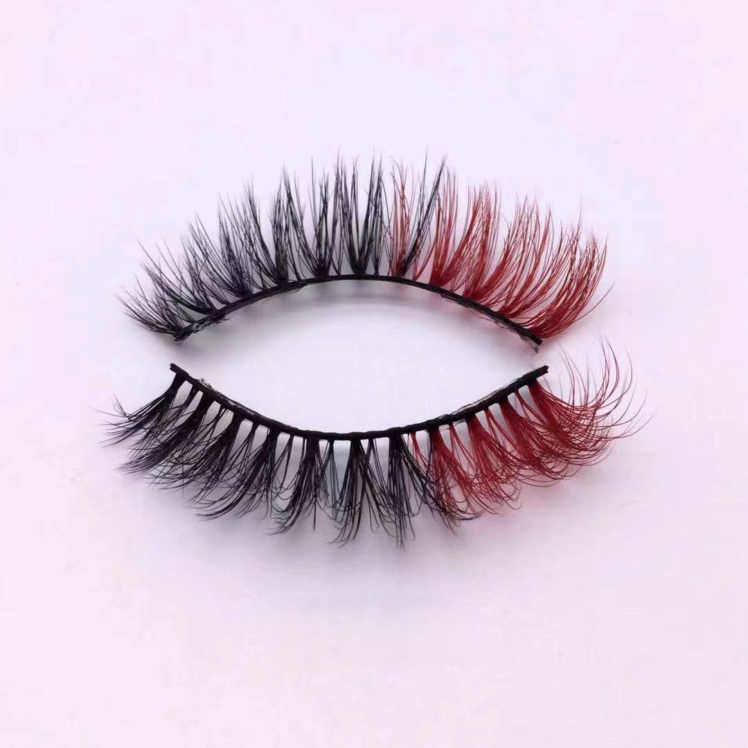 Neuer Make-up-Trend Bunte Wimpern 15mm 20mm