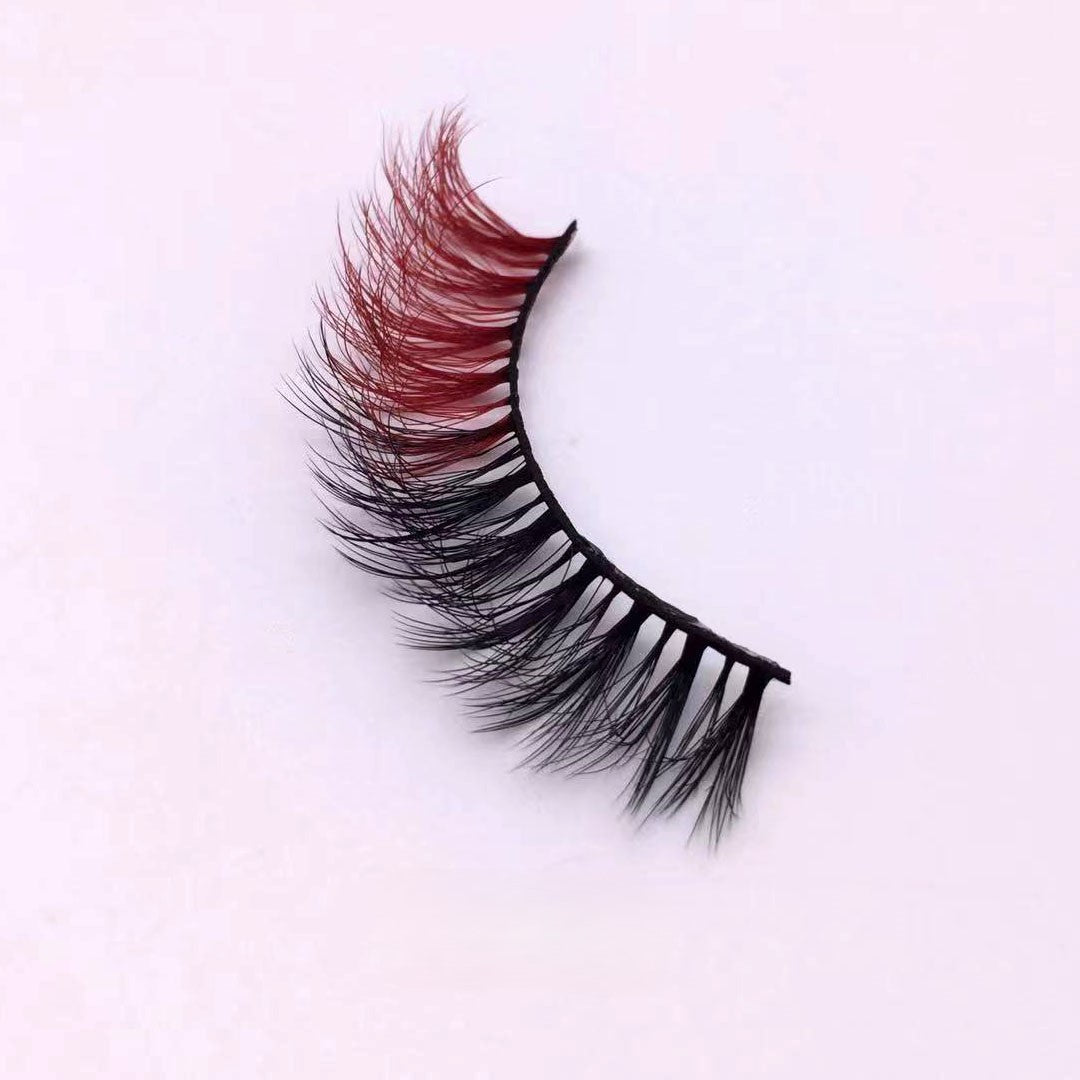 Neuer Make-up-Trend Bunte Wimpern 15mm 20mm