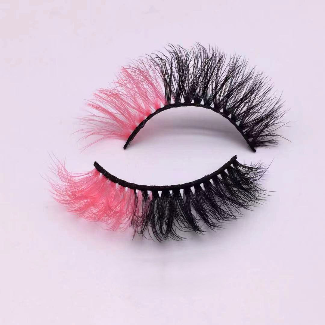 Neuer Make-up-Trend Bunte Wimpern 15mm 20mm