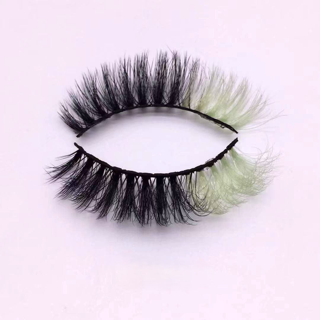 Neuer Make-up-Trend Bunte Wimpern 15mm 20mm