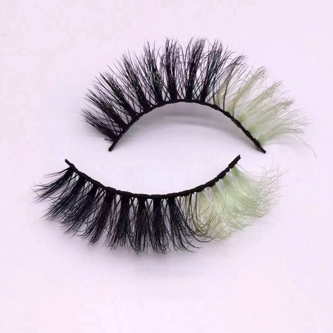 Neuer Make-up-Trend Bunte Wimpern 15mm 20mm