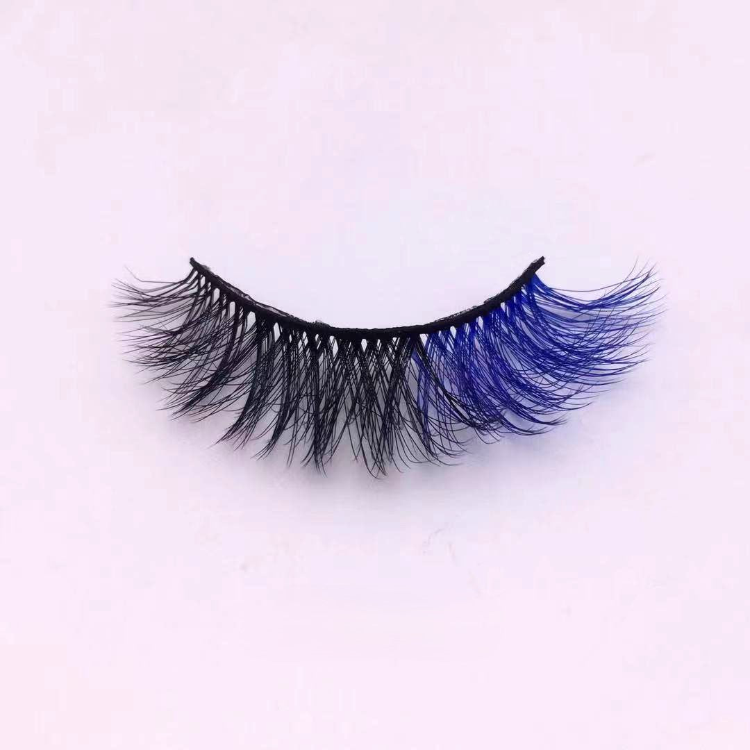 Nouvelle tendance de maquillage cils colorés 15 mm 20 mm