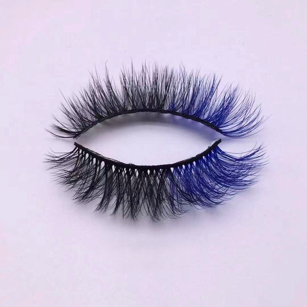 Nouvelle tendance de maquillage cils colorés 15 mm 20 mm