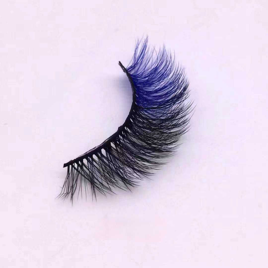 Nouvelle tendance de maquillage cils colorés 15 mm 20 mm