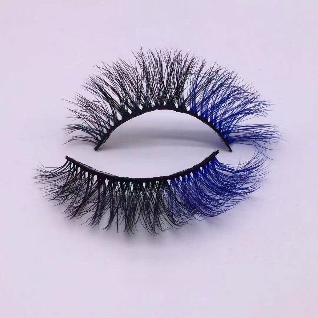Nouvelle tendance de maquillage cils colorés 15 mm 20 mm