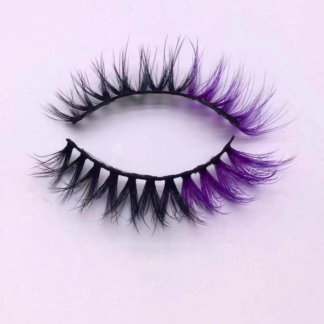 Neuer Make-up-Trend Bunte Wimpern 15mm 20mm