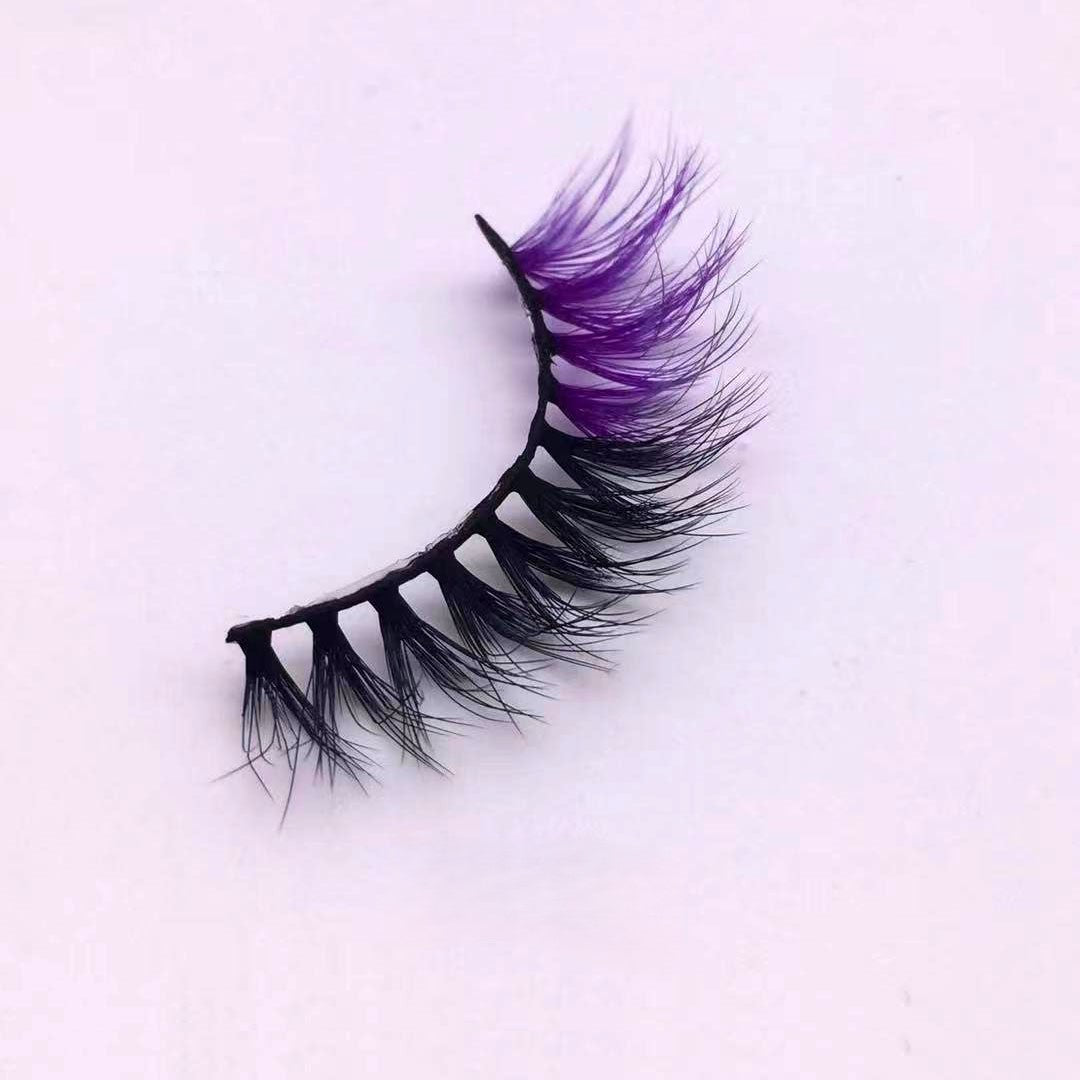 Neuer Make-up-Trend Bunte Wimpern 15mm 20mm