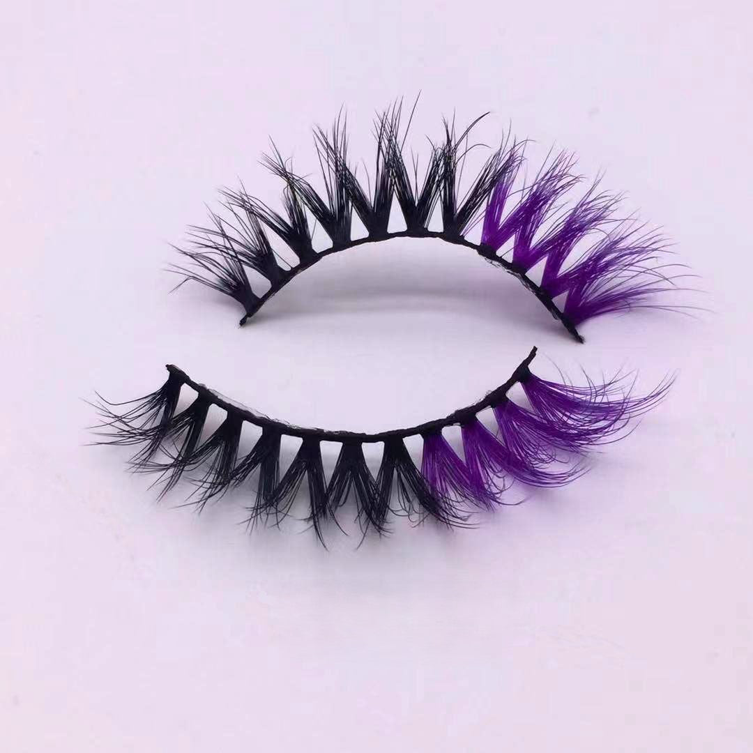 Neuer Make-up-Trend Bunte Wimpern 15mm 20mm
