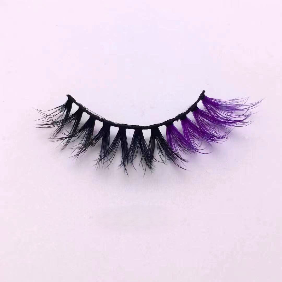 Neuer Make-up-Trend Bunte Wimpern 15mm 20mm