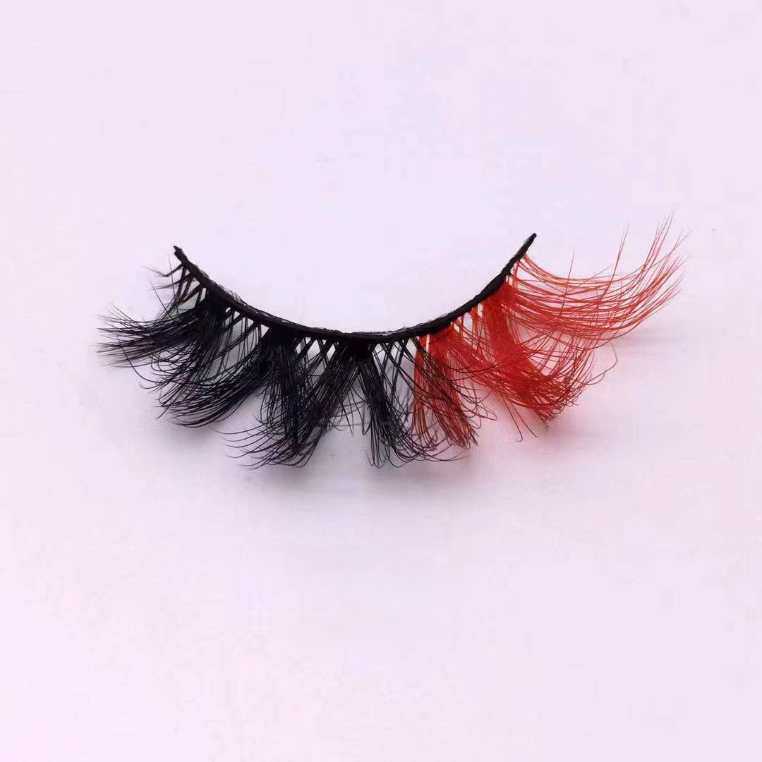 Neuer Make-up-Trend Bunte Wimpern 15mm 20mm