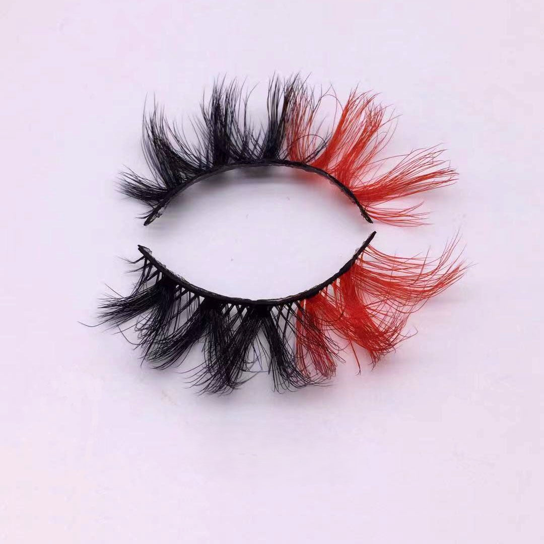 Neuer Make-up-Trend Bunte Wimpern 15mm 20mm