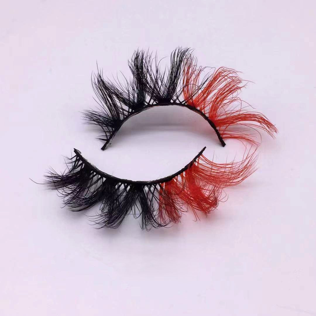 Neuer Make-up-Trend Bunte Wimpern 15mm 20mm