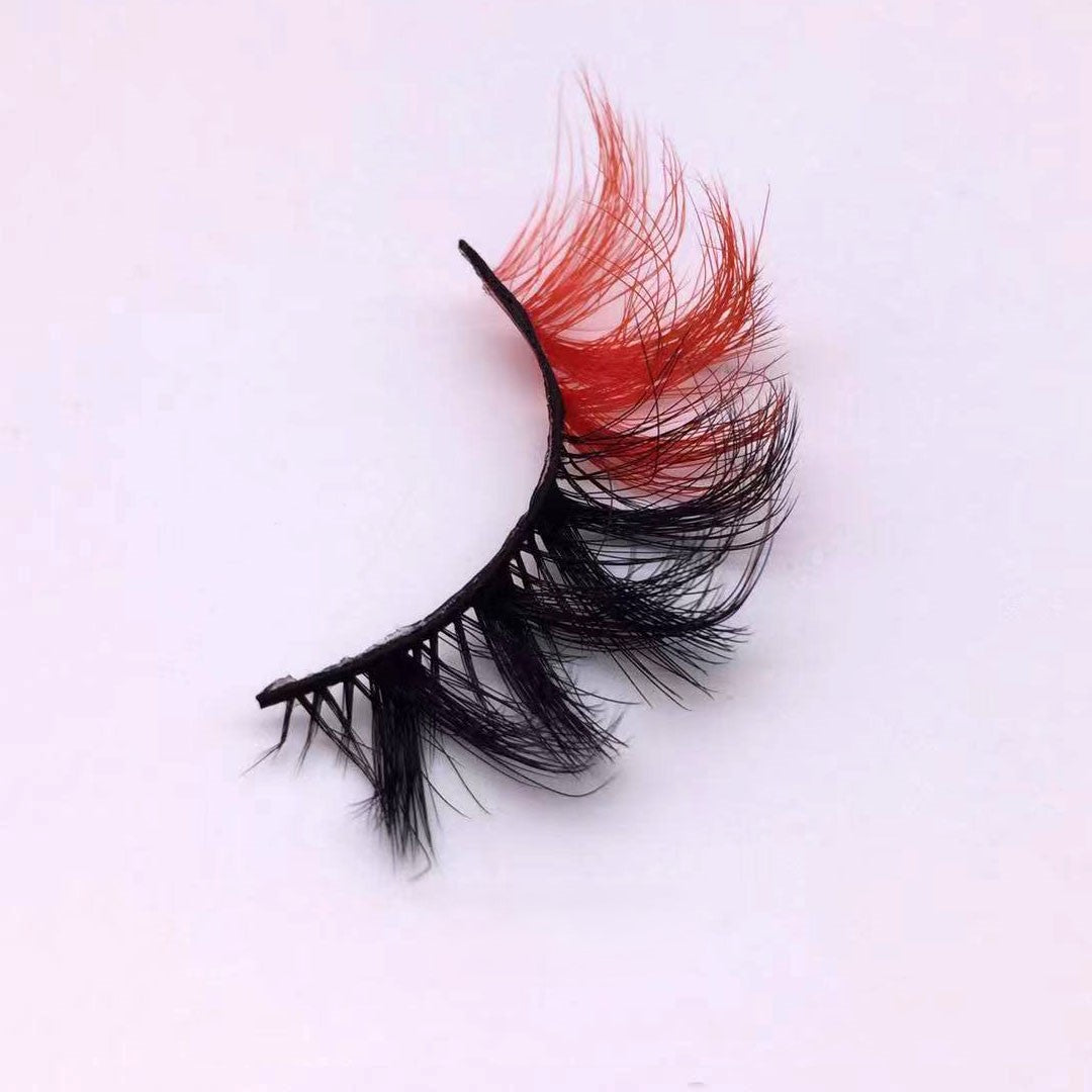 Neuer Make-up-Trend Bunte Wimpern 15mm 20mm