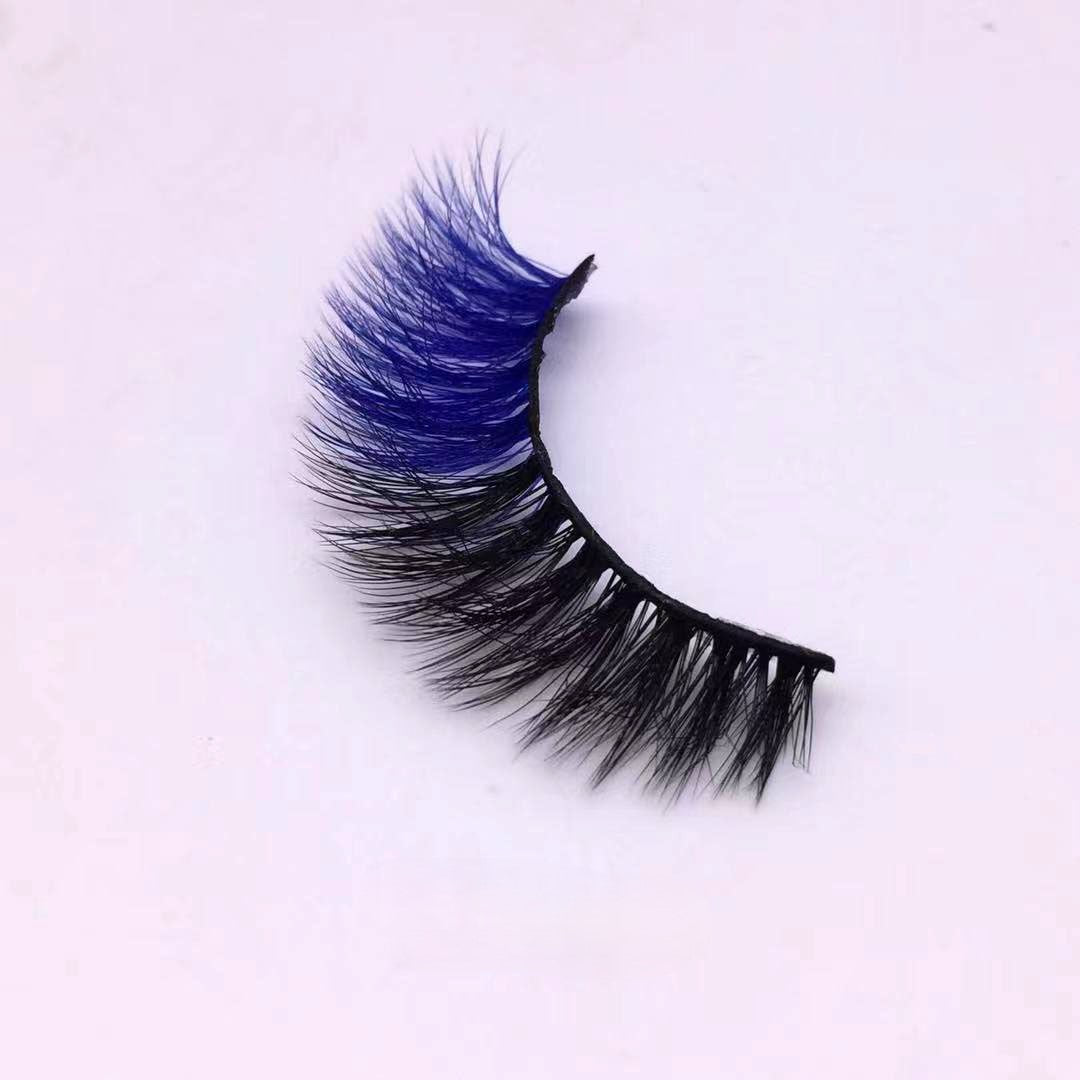 Nouvelle tendance de maquillage cils colorés 15 mm 20 mm